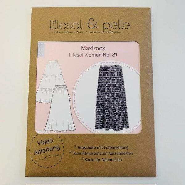 Papierschnittmuster lillesol women No. 81 Maxirock