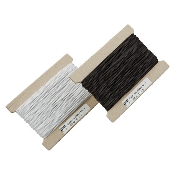 Schnürlgummi 1mm weiß