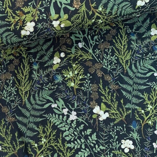 Farne French Terry schwarz