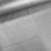 Kunstleder Metallic silber