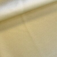 Kunstleder Metallic gelbgold