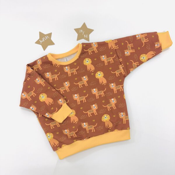 Sweater Löwen und Tiger