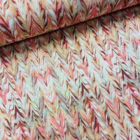 Zigzag Viskosestrick koralle