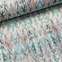 Zigzag Viskosestrick türkis