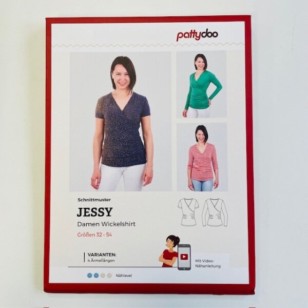 Papierschnittmuster pattydoo Damen Wickelshirt Jessy