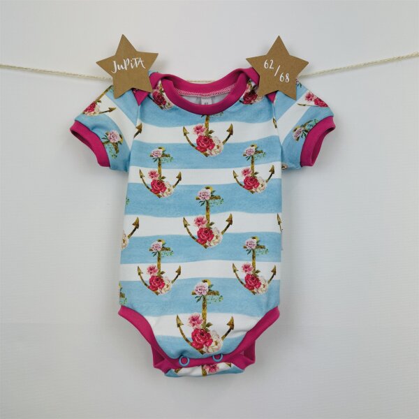 Body Kurzarm Blumenanker