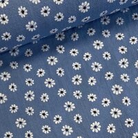 Vintage Blümchen Baumwolle blau