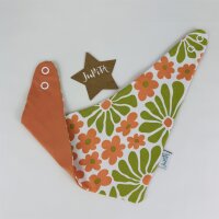 3-Ecks-Tuch Retro flowers