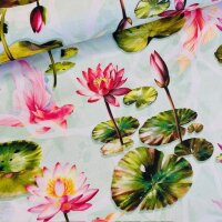 Seerosen Canvas türkis