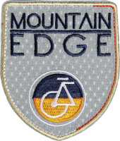 Applikation Mountain Edge Wappen grau