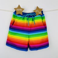 Sommer-Shorts Regenbogenstreifen