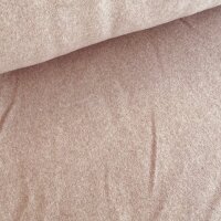 Baumwollfleece sand meliert