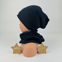 Beanie & Loop Leo hellblau