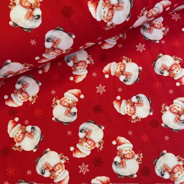 Schneemänner Jersey rot