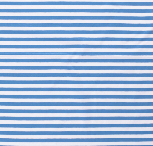 Streifen breit Jersey mittelblau