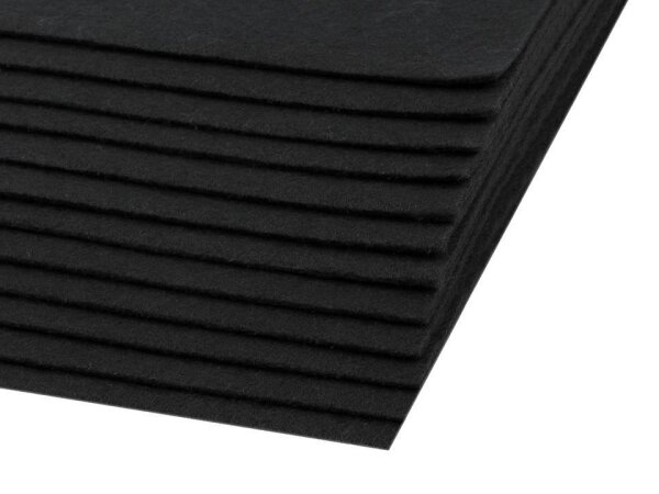 Bastelfilz 1,5-2mm 20x30cm schwarz