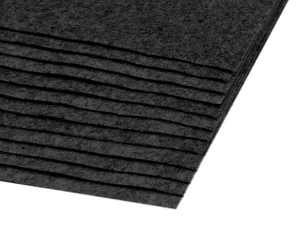 Bastelfilz 1,5-2mm 20x30cm dunkelgrau