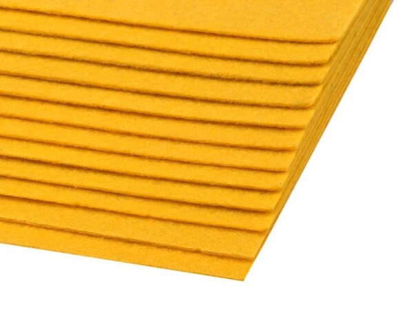 Bastelfilz 1,5-2mm 20x30cm dunkelgelb
