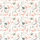 Flamingos und Blätter Jersey offwhite