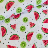 Wassermelonen und Kiwi Jersey weiß