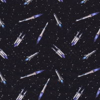 Raketen French Terry schwarz