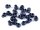 Kordelstopper rund 15x19mm dunkelblau
